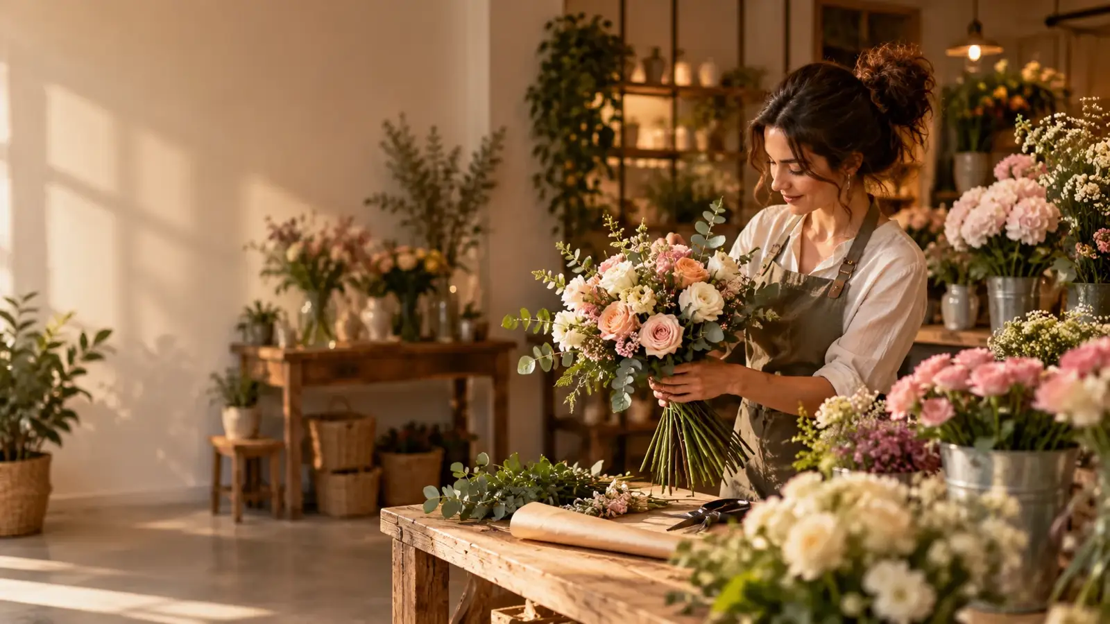 Ambiente floral da Dona Flor do Carregado