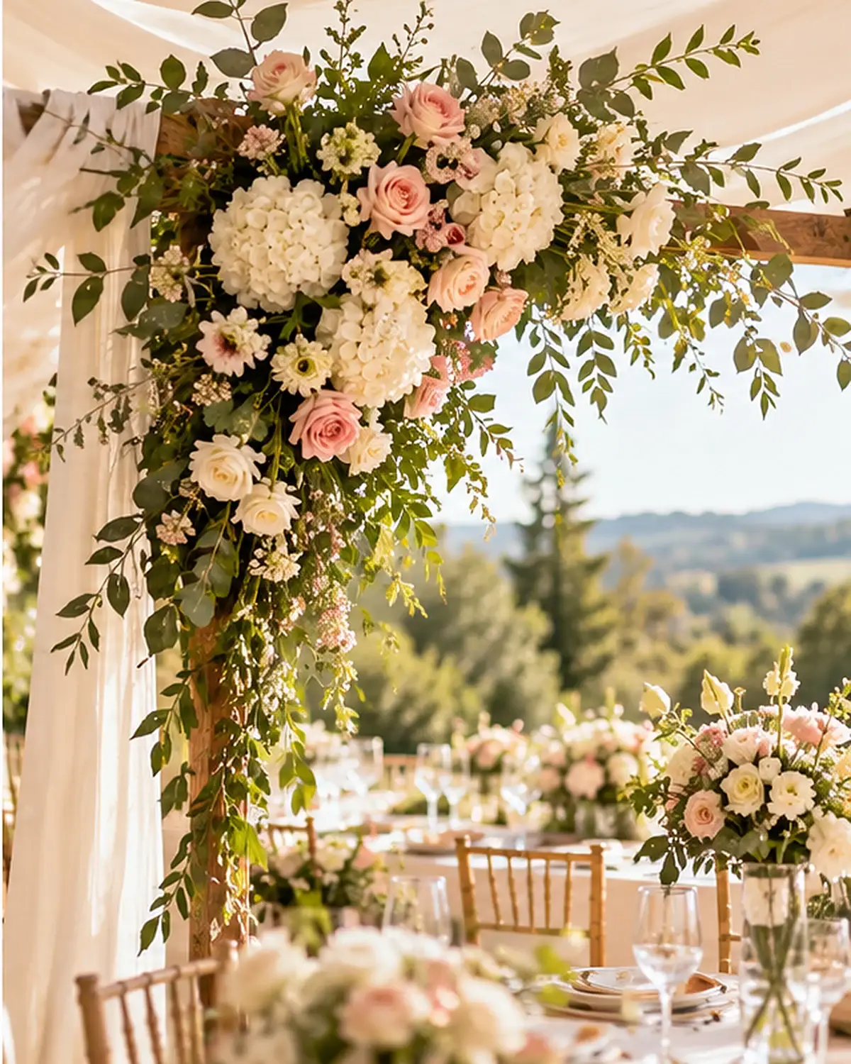 Decoração floral para casamentos e eventos