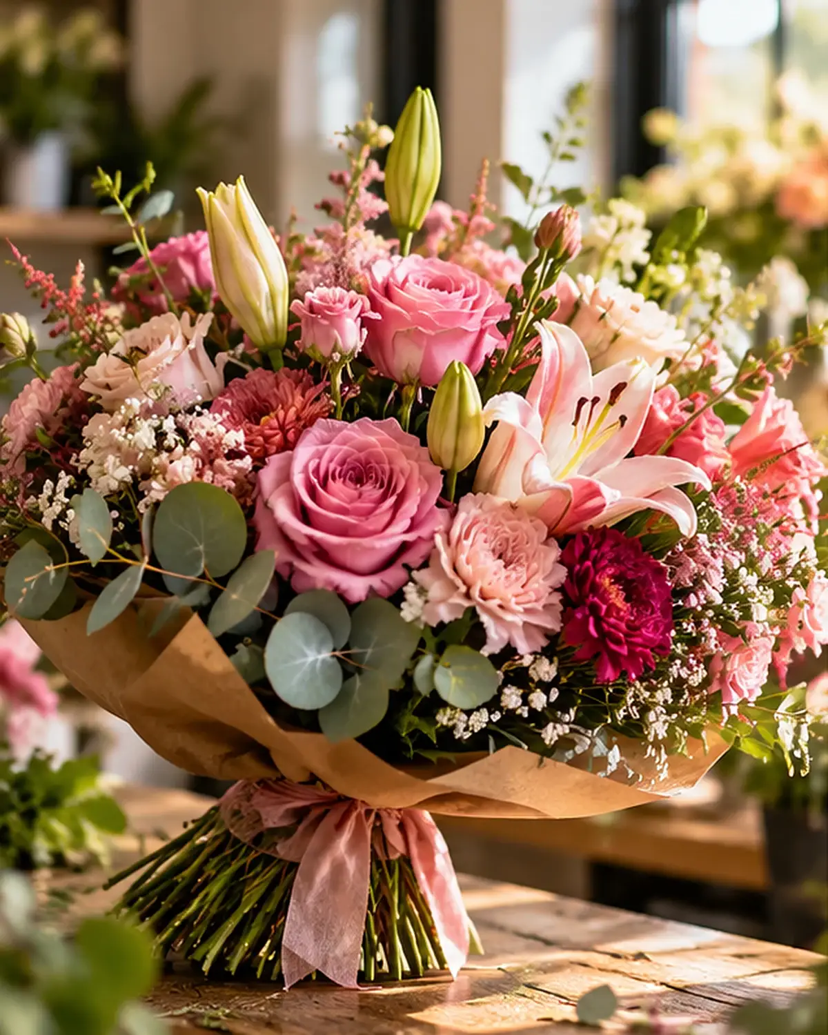 Composição floral da Dona Flor do Carregado