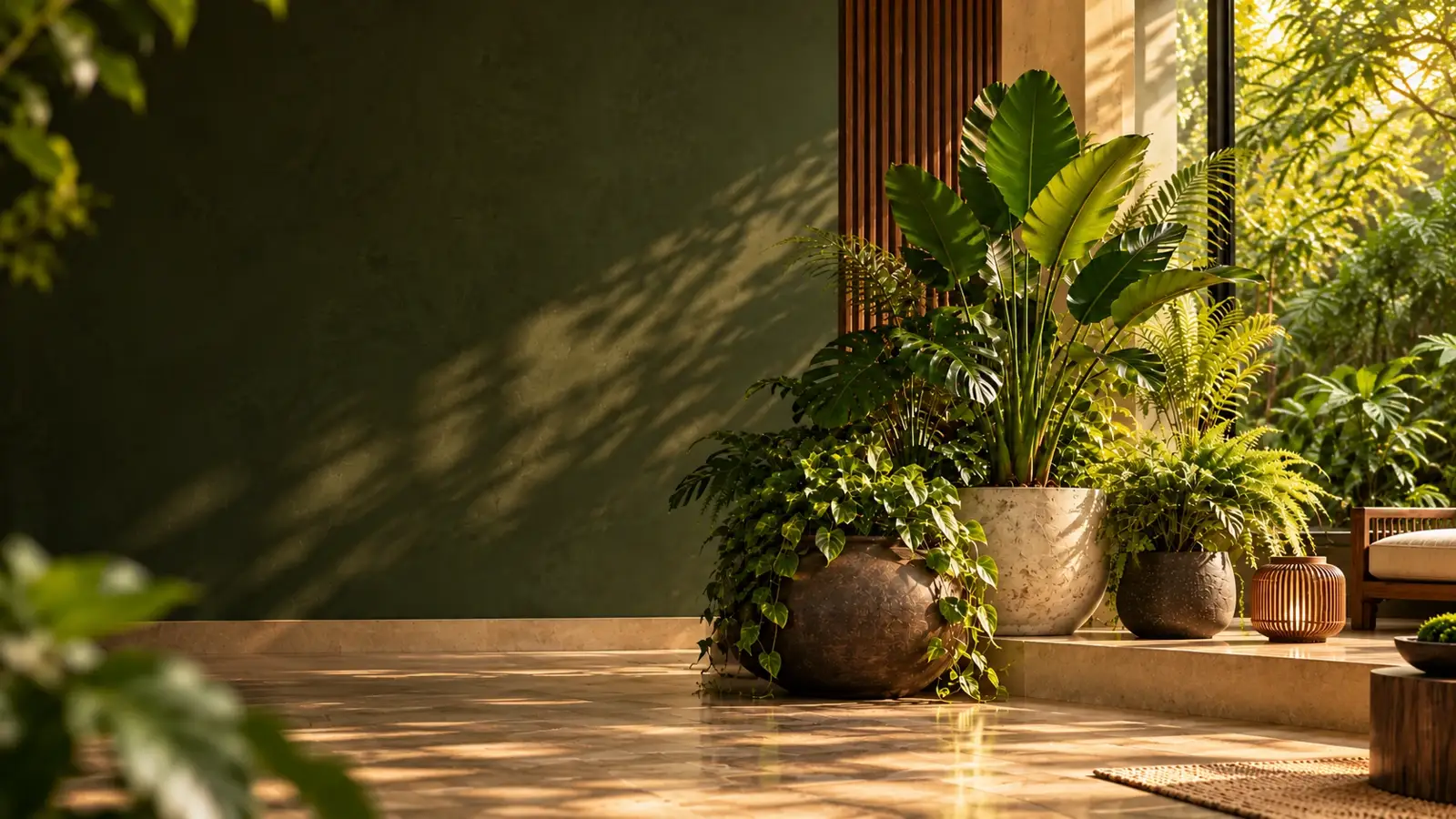 Plantas e decoração de interior