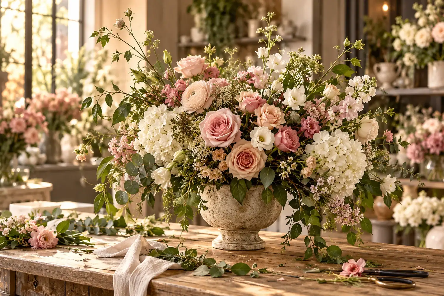 Buquê floral criado pela Dona Flor do Carregado
